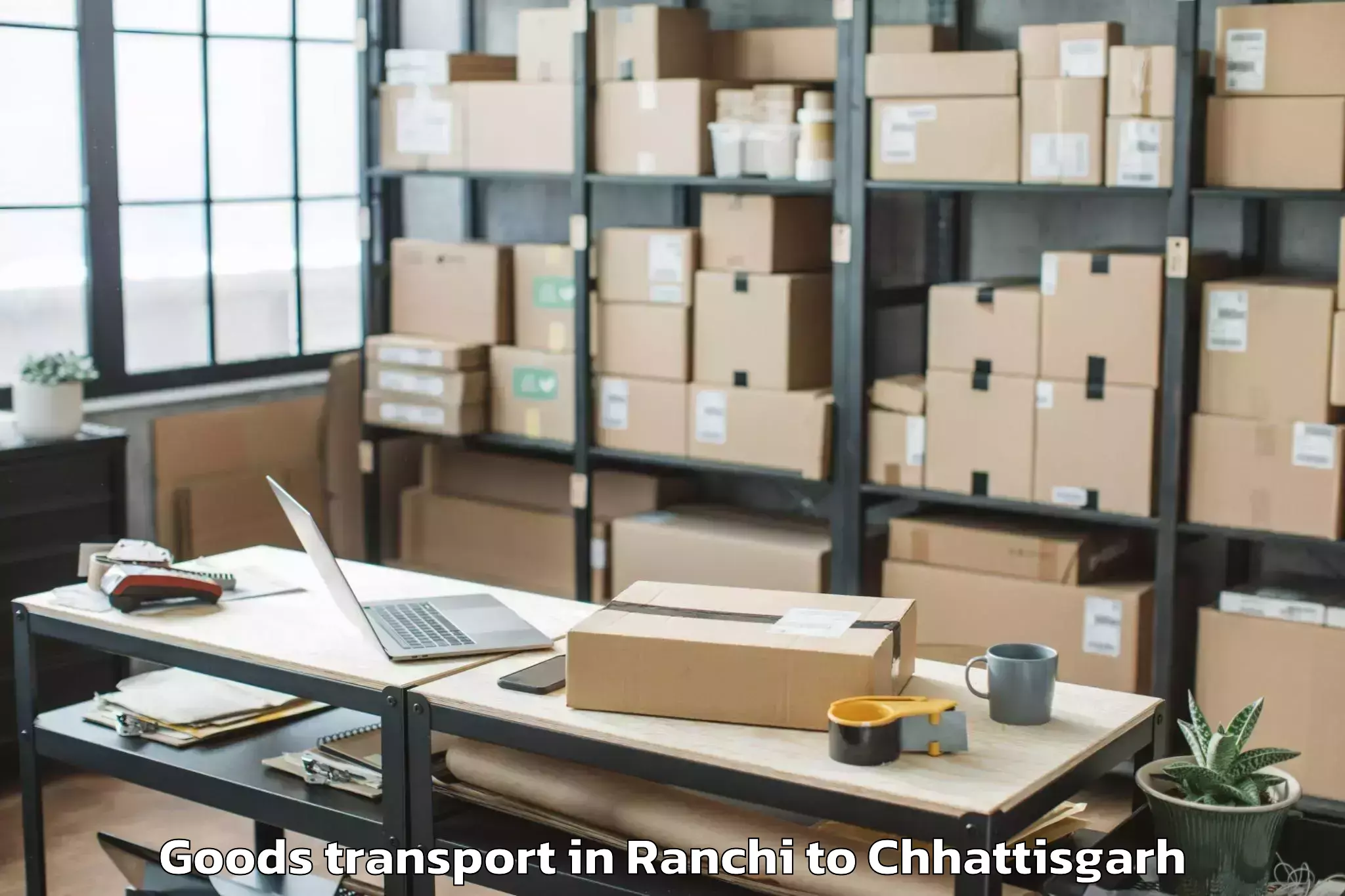 Hassle-Free Ranchi to Kanker Goods Transport